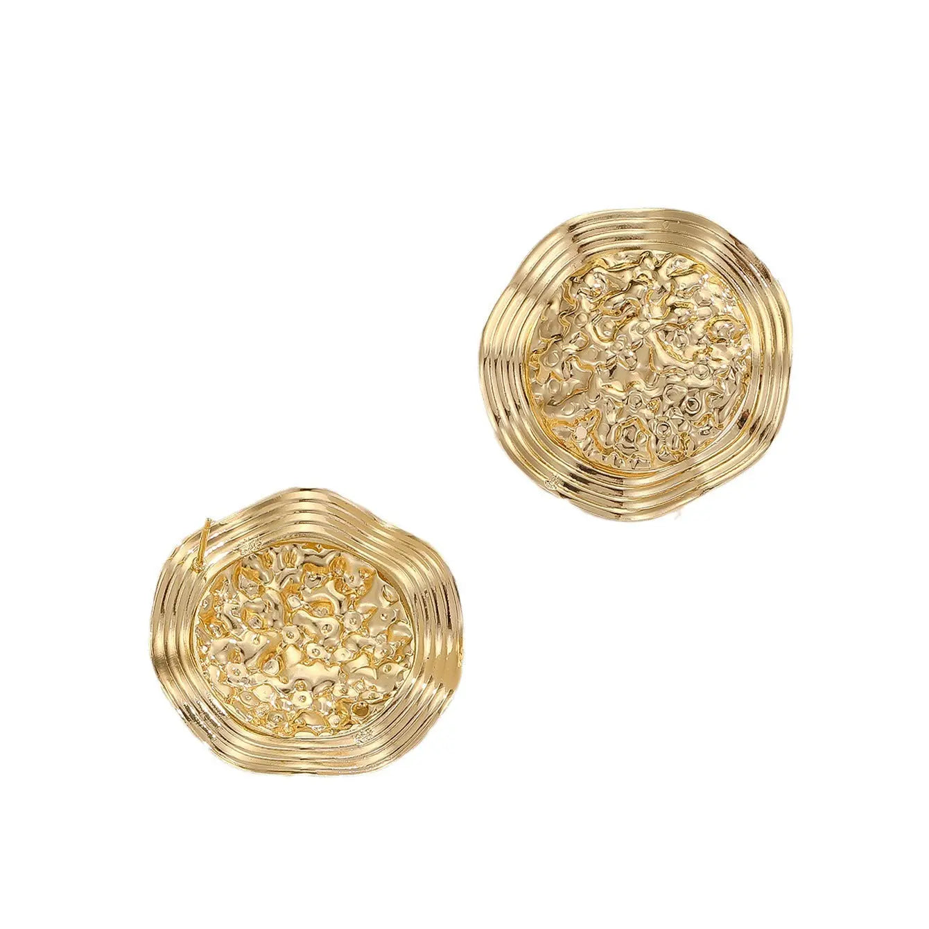 Light Luxury Trend Golden Retro Easy Matching Eardrops Earrings - Norellé