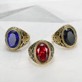 Creative Retro Quality Ins Style Fashion 18K Real Gold Gemstone Ring - Norellé
