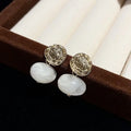Retro Style Light Luxury And Simplicity Ear Studs Water Drop - Norellé