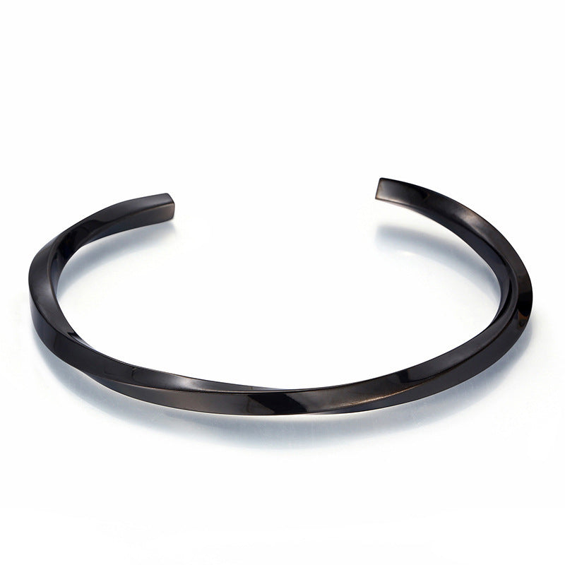 Twisted Ring Square Twisted Stainless Steel Bracelet - Norellé