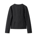 Simple And Versatile Loose V-neck Diamond Jacket - Norellé