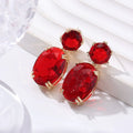 Creative Personality Drop-shaped Alloy Oval Earrings - Norellé