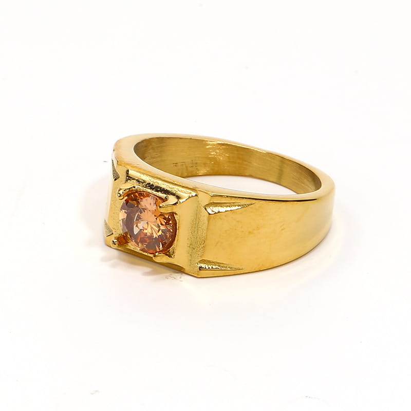 Fashion Simple Square Diamond Unisex Ring