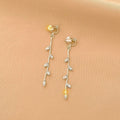 High-grade Pearl Vintage Tassel Earrings - Norellé