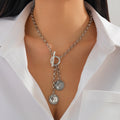 Vintage Ins Portrait Pendant Necklace Suit - Norellé