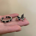 Niche High-grade Retro Drip Glazed Butterfly Ring All-matching Graceful - Norellé