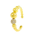 Diamond Oil-spot Glaze Flowers Ring - Norellé