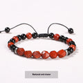 Natural Crystal Diamond Rhombus Bead Woven Bracelet - Norellé