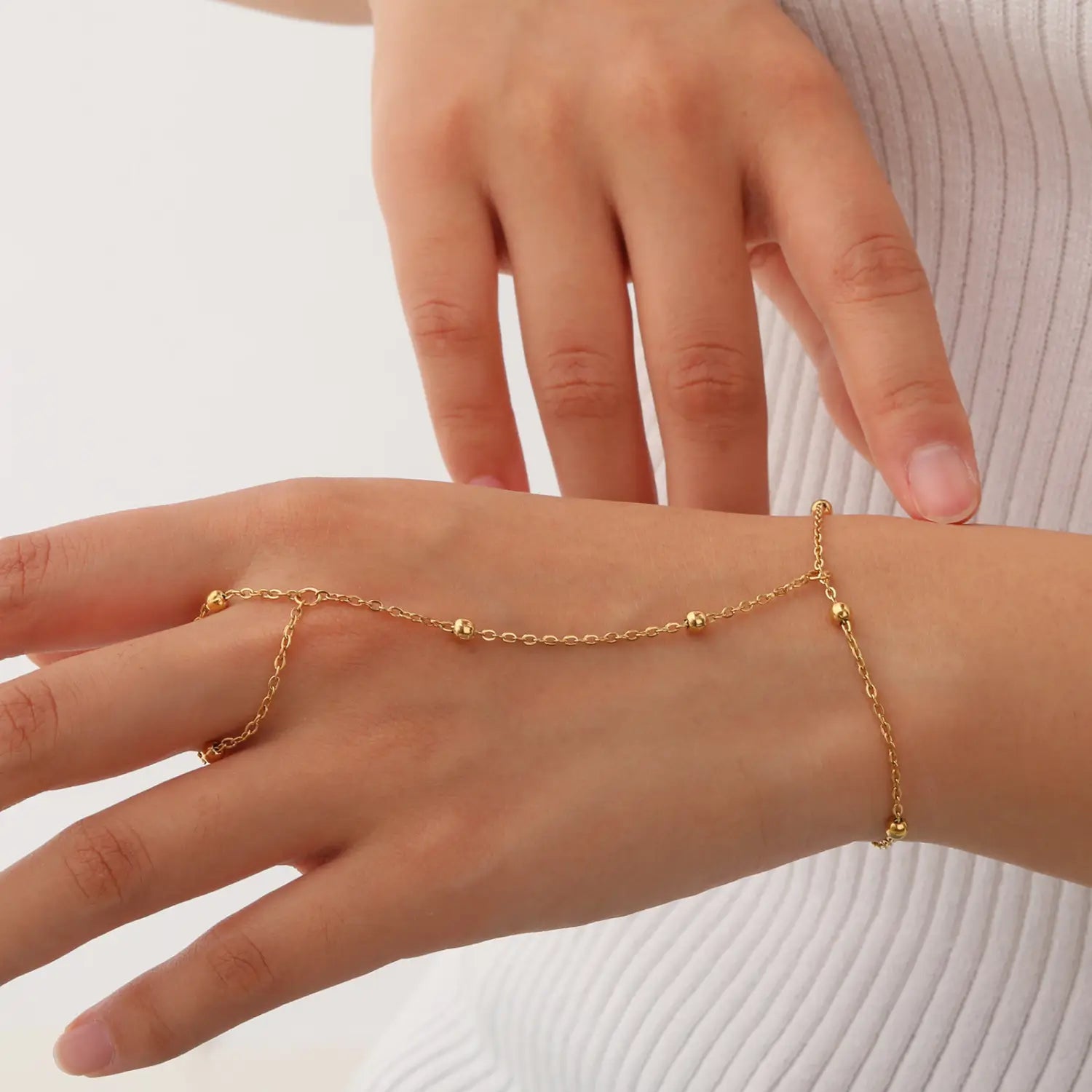 Stainless Steel Hand Support Chain Snake Double Layer Twin