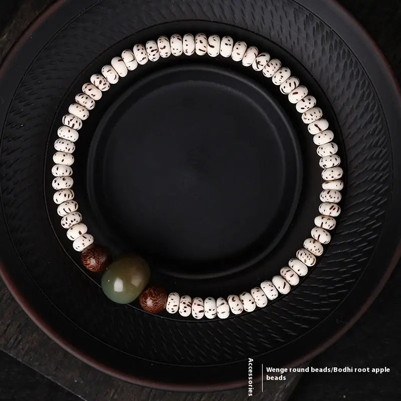 Single-wrap Bracelet Crescent Moon High Density Smooth And White - Norellé