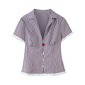Retro Plaid Shirt Shorts Suit - Norellé