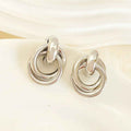 Gold High-grade Metal Toe Cap Guard Card Pair Combination Earrings - Norellé