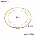 Encrypting Smooth NK Chain Necklace - Norellé