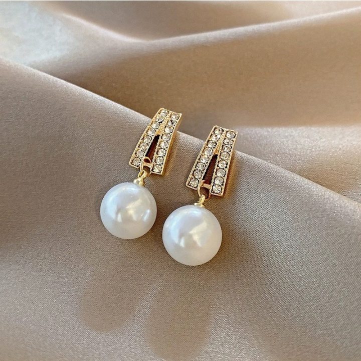 High-grade Pearl Vintage Tassel Earrings - Norellé