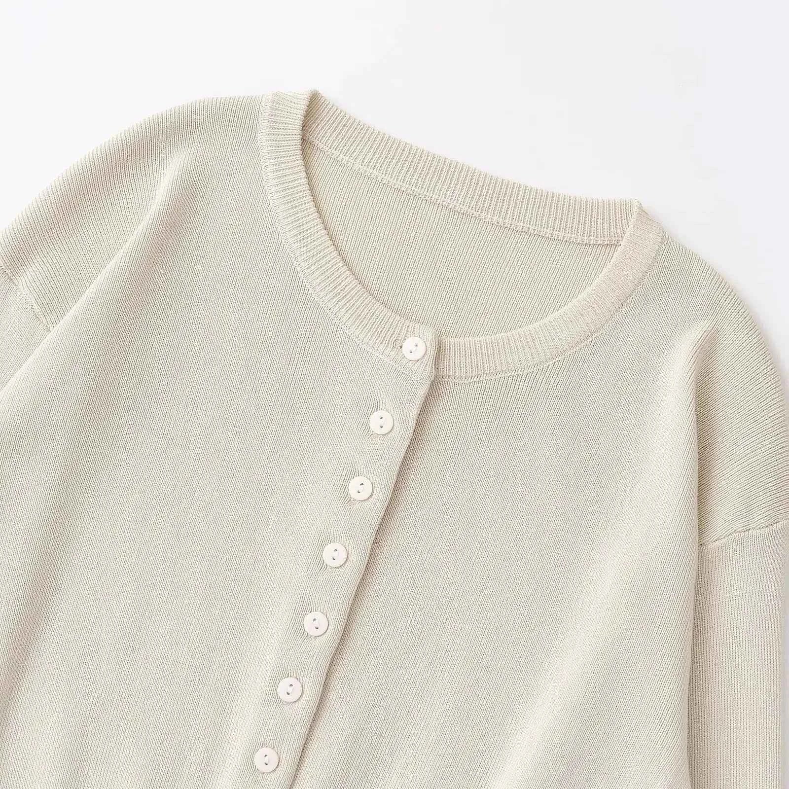 Cardigan Women Sweater Button Long Sleeve