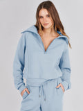 Casual 2-Piece Set Long Sleeve Sweatshirt Bell Bottoms Sports Suit