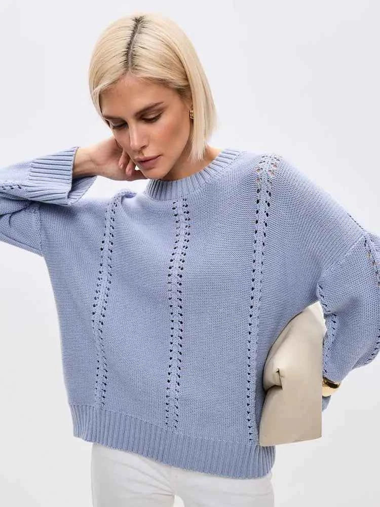 Casual Hollow Out Sweater Women