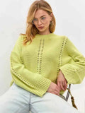 Casual Hollow Out Sweater Women