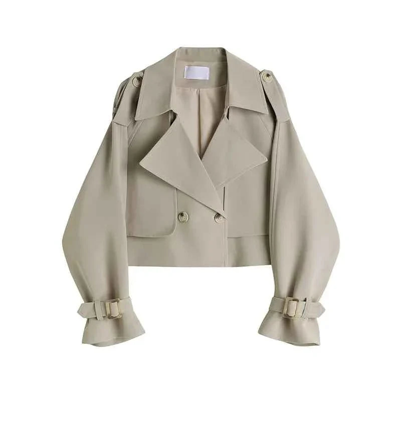 Casual Loose Thin Tooling Short Jacket Women