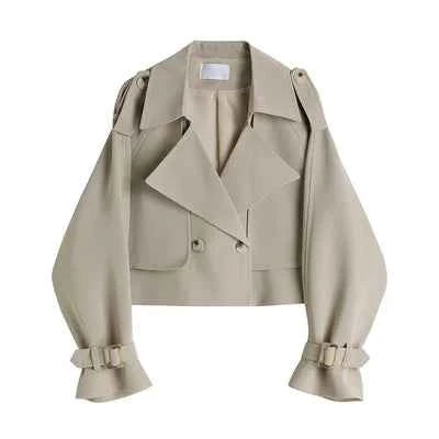 Casual Loose Thin Tooling Short Jacket Women