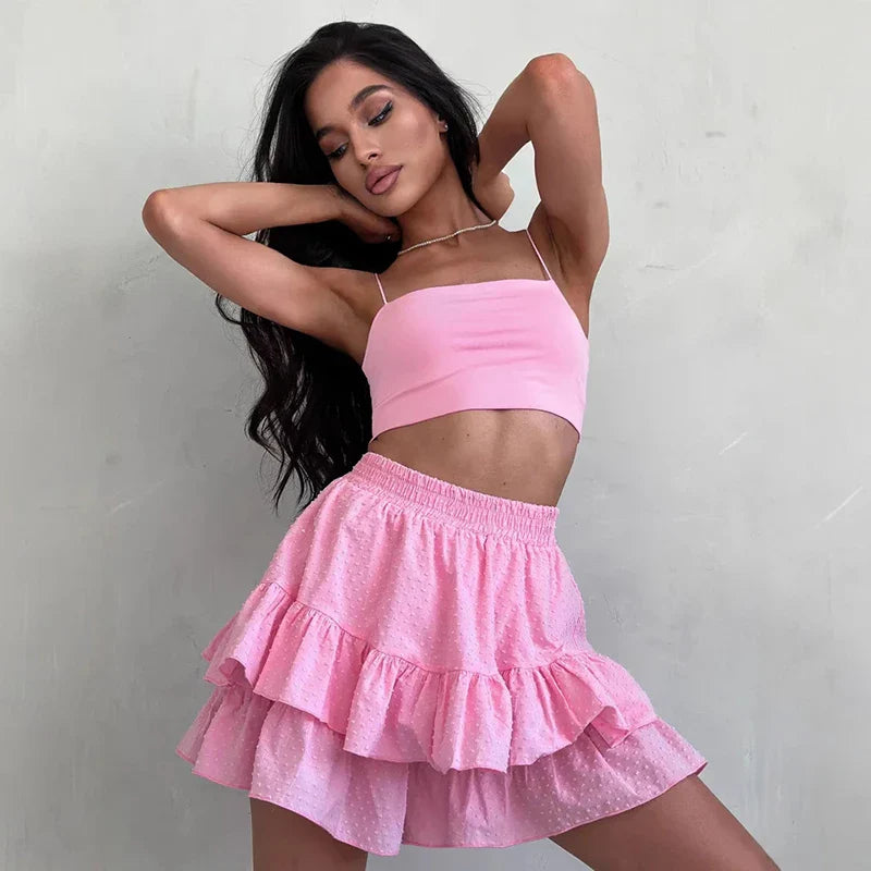 Casual Ruffled Shorts For Women