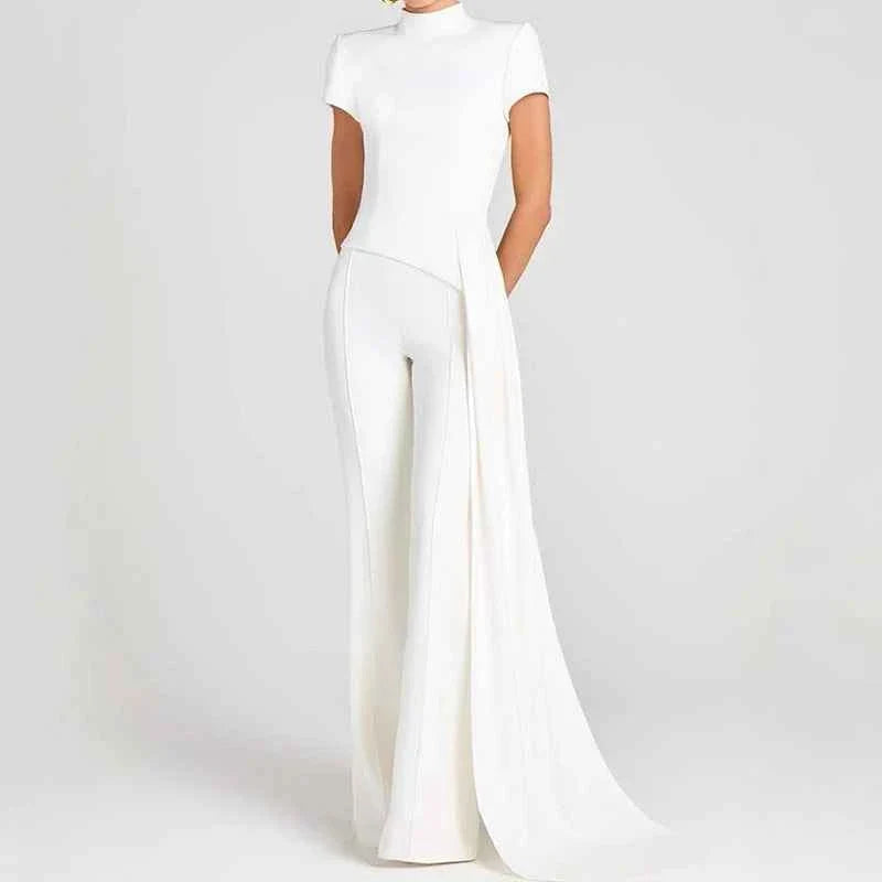 Casual Short Sleeve Pullover & Long Pant Women Set