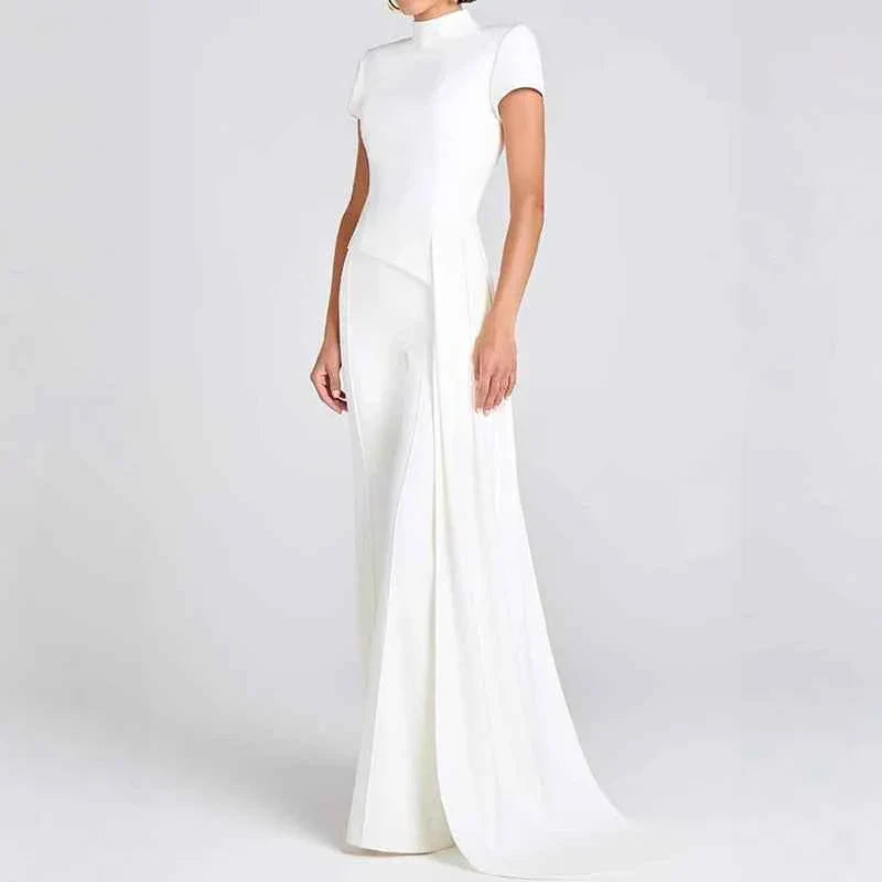 Casual Short Sleeve Pullover & Long Pant Women Set