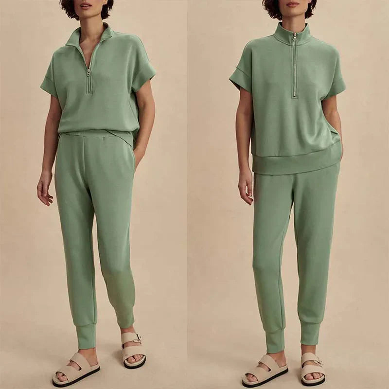 Casual Suit High Waist Set