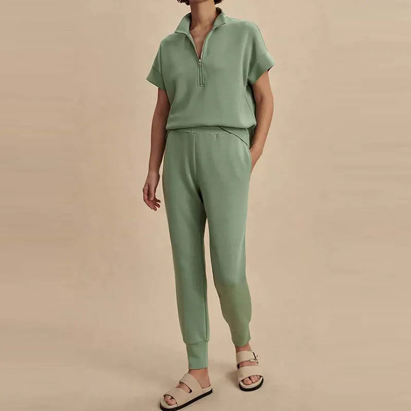 Casual Suit High Waist Set