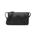 Casual Woven Bag Crossbody Small Square - black