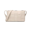 Casual Woven Bag Crossbody Small Square - Milky White
