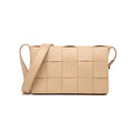 Casual Woven Bag Crossbody Small Square - Rice White