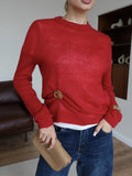 Sweater Blouse Women's Round Neck See-through - Norellé