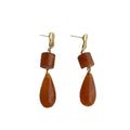 Resin Long Tassel Water Drop Earrings For Women - Norellé