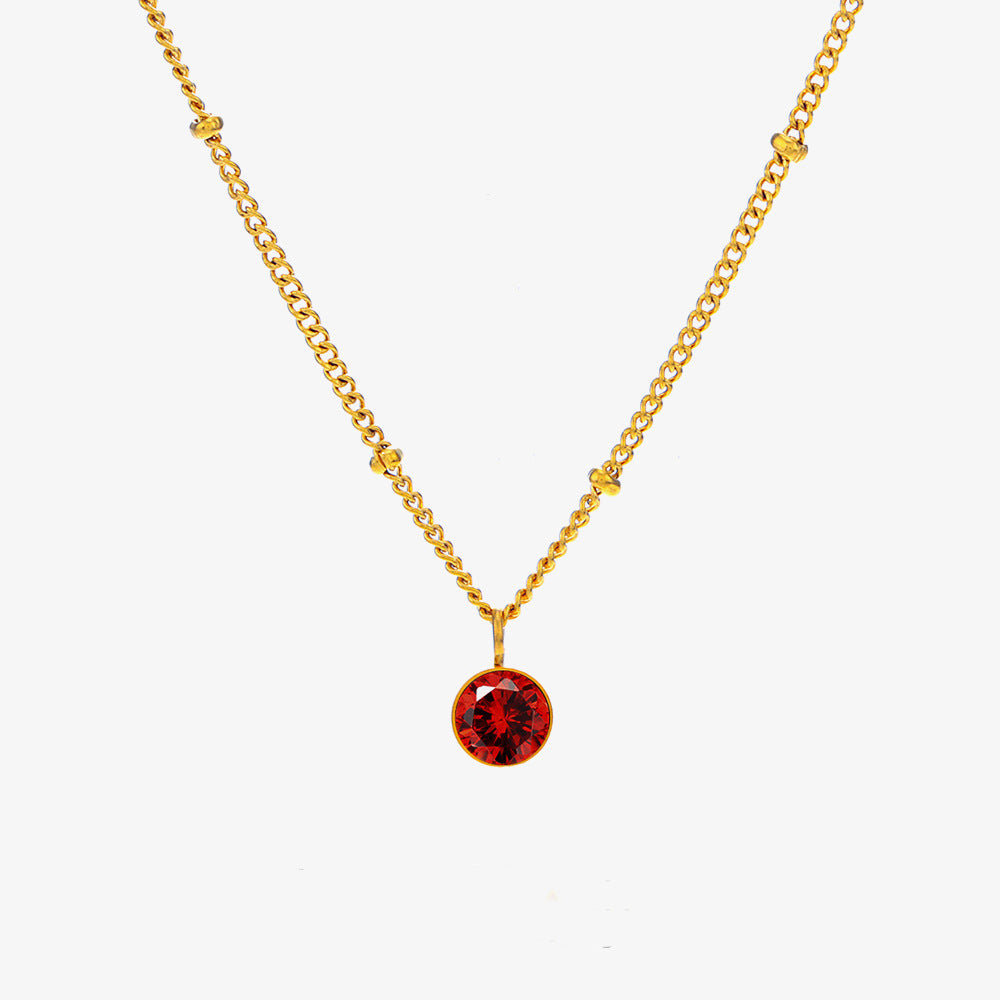 December Titanium Steel Necklace - Norellé