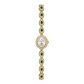 Mid-ancient Fashion Oval Colored Gems Rainbow Light Luxury Watch - Norellé
