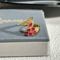 French Rose Zircon Light Luxury High-grade Ring - Norellé