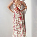 Women's Fashion Simple Printing Hollow Dress - Norellé