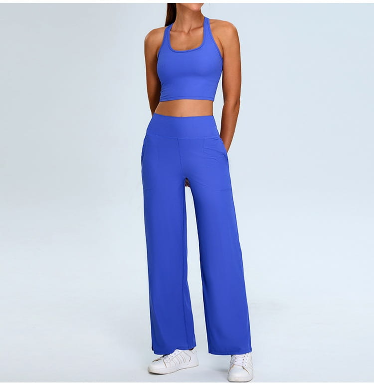 H-shaped Yoga Thread Leisure Sports Straight Workout Clothes Suit