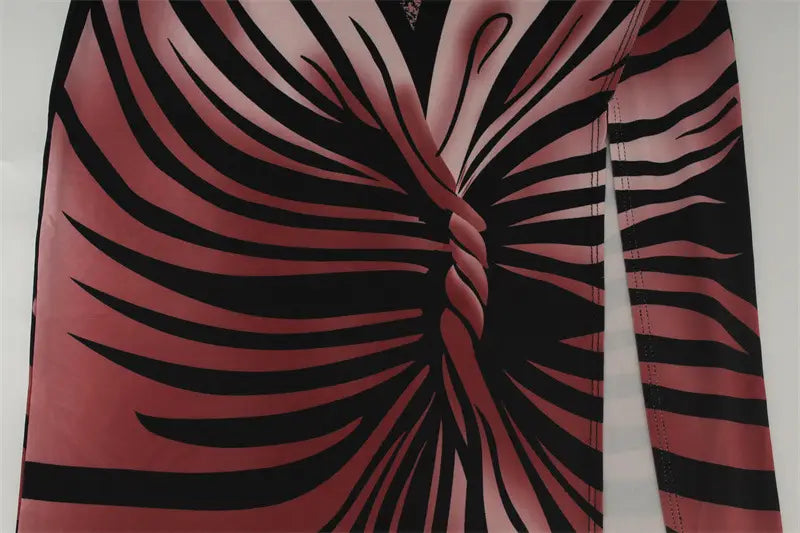 Women’s Spring Clothing Tube Top Dress High Slit Long