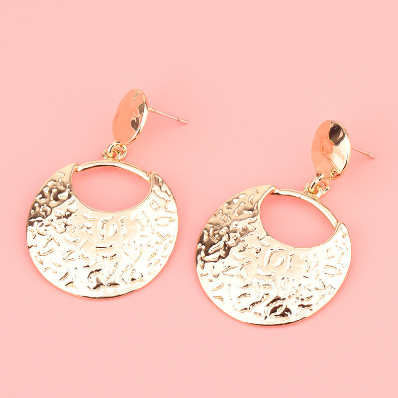 Fashion Exaggerated Irregular Earrings Simple Geometric Female Vintage Earrings - Norellé