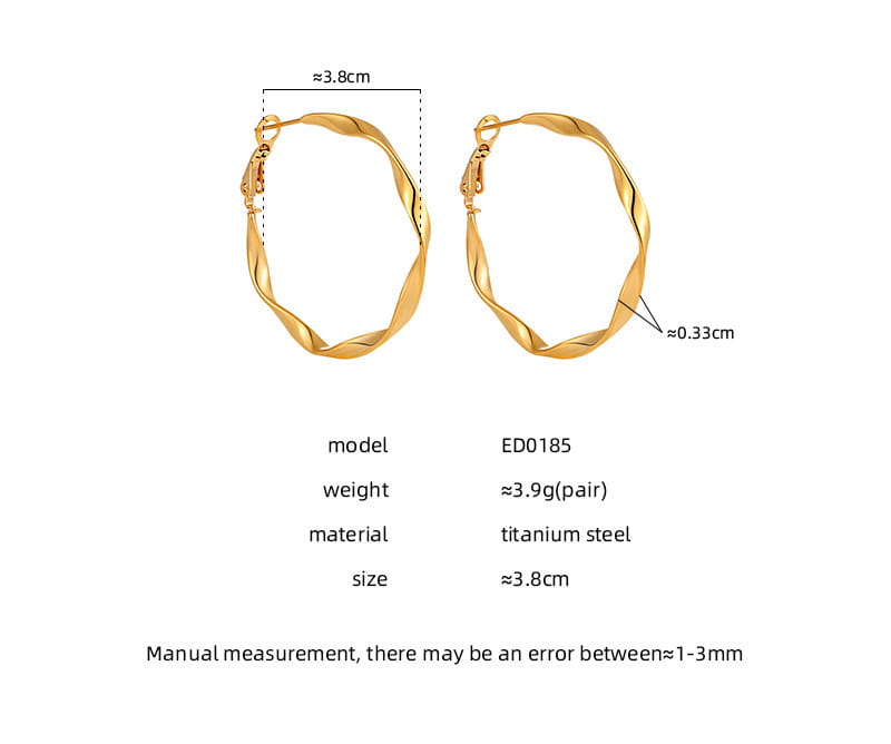 Women’s Titanium Steel Gold-plated All-match Ear Clip