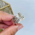 Carved Decompression Rotatable Wide Face Ring Retro - Norellé