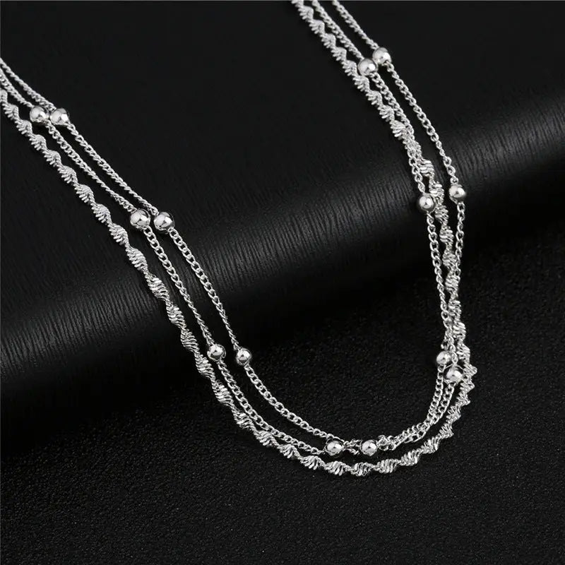 925 Sterling Silver Women Anklet Bracelet - Norellé