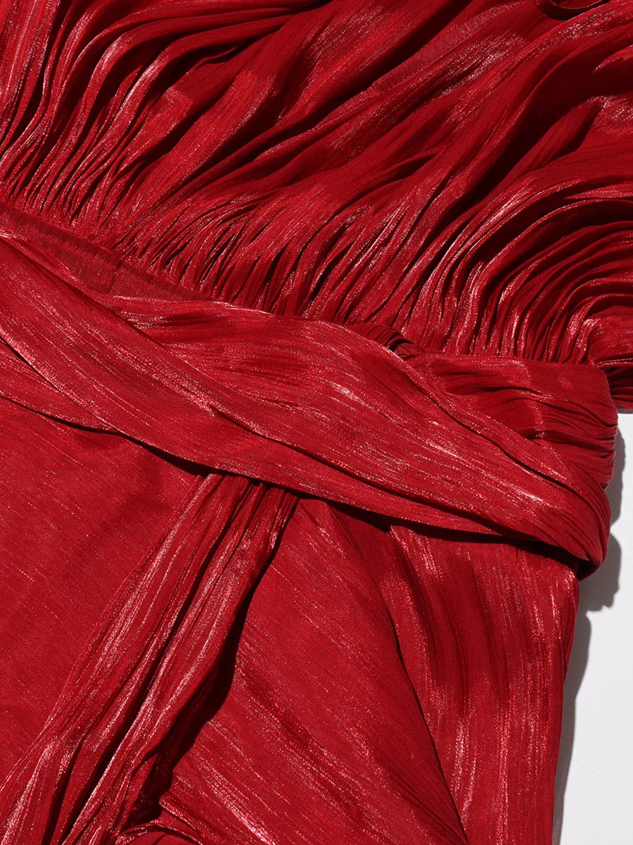 Chic Dresses For Women O Neck Long Sleeve Spliced Lace Up