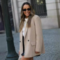 Chic Office Lady Double Breasted Blazer