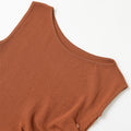 Classic Slim-fit Sleeveless Asymmetric Sweater - Other