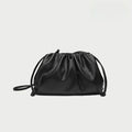 Cloud-patterned Ruffles Women’s Underarm Bag - Medium Black