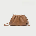 Cloud-patterned Ruffles Women’s Underarm Bag - Medium caramel