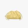 Cloud-patterned Ruffles Women’s Underarm Bag - Medium light yellow
